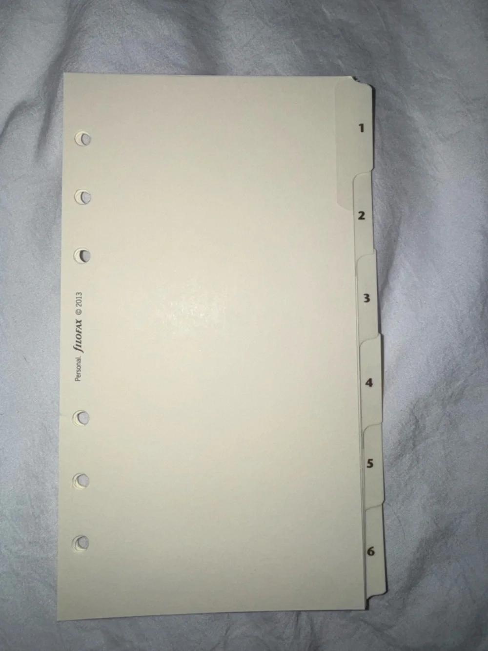 filoFAX Personal Planner Inserts